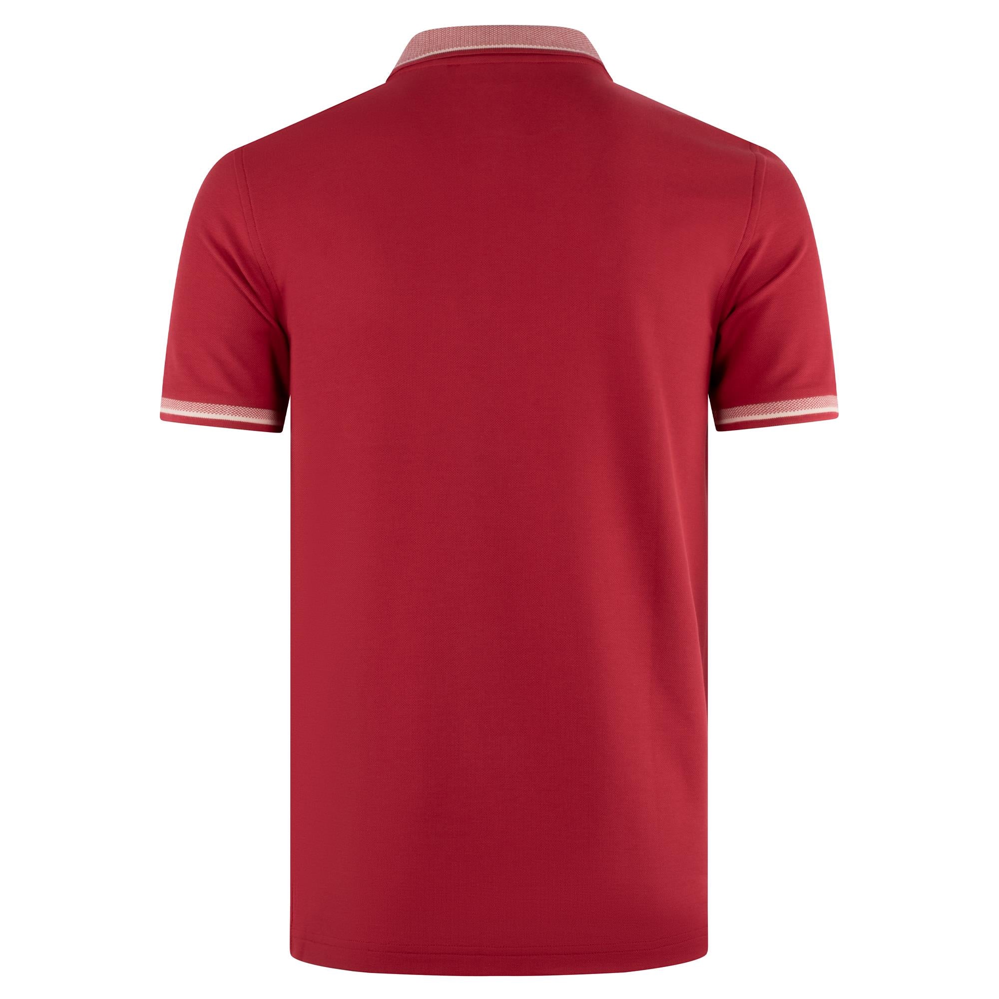 Psycho Bunny Harlow Pique Mens Polo Shirt Garnet